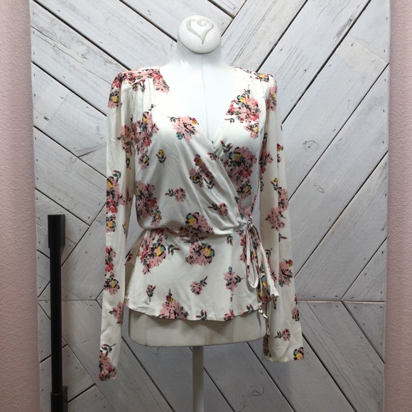Love, Fire Floral Drop Neck Blouse - Picture 1 of 6